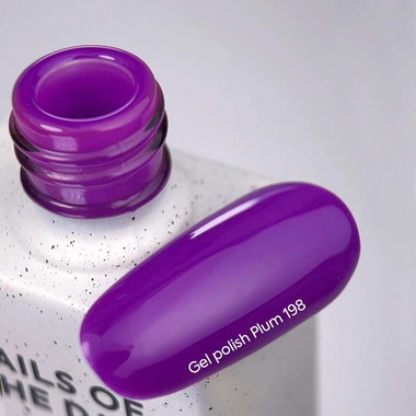 Gel polish NAILSOFTHEDAY Plum 198 neon violet 10 ml - Фото №2