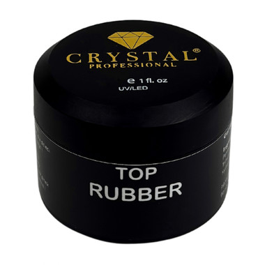 Топ для ногтей Crystal Top Rubber No Wipe (UV Filters) 15 мл