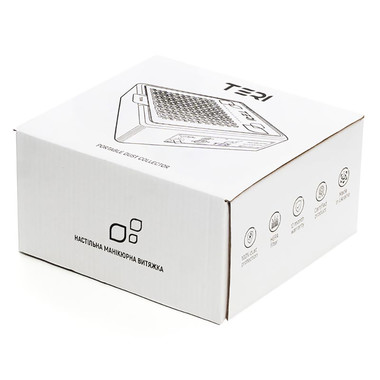 Настольная маникюрная вытяжка TERI 800 M белая решетка белая - Фото №3