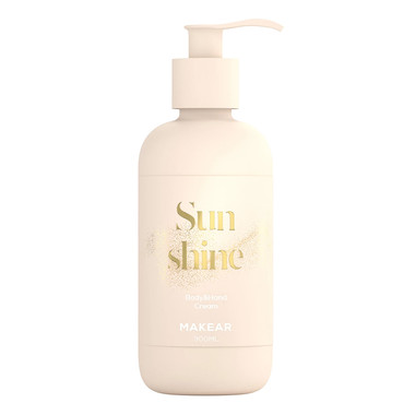 Лосьон для рук и тела MAKEAR Sunshine с золотой слюдой 300 мл - Фото №1
