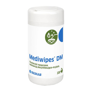 Дезинфицирующие салфетки MEDIWIPES DM Premium TUBA 100 шт.