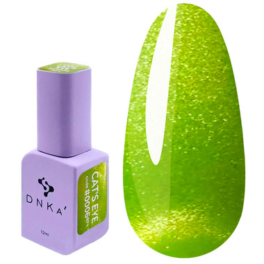 Gel polish DNKa Cat Eye 80's 0006 light green 12 ml - Фото №1
