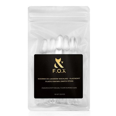 Палитра для лаков FOX миндаль прозрачный 50 шт - Фото №2