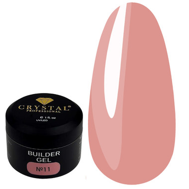 Гель для наращивания Crystal Builder Gel №11 розовый персик 15 мл - Фото №1