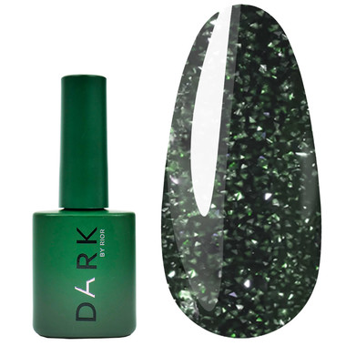 Gel polish Dark Flash 13 dark green 10 ml - Фото №1