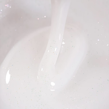 Гель для наращивания Dark Smart Builder gel 26 молочный с блестками 15 мл - Фото №2