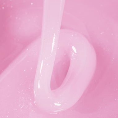 Гель для наращивания Dark Smart Builder gel 28 нежно-розовый с блестками 15 мл - Фото №2