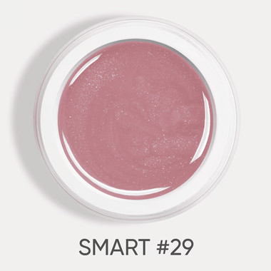 Гель для наращивания Dark Smart Builder gel 29 темно-бежевый с блестками 15 мл - Фото №3