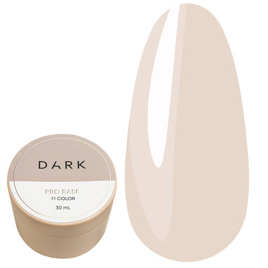 База DARK PRO base 55 полупрозрачный бежево-розовый 30 мл - Фото №1