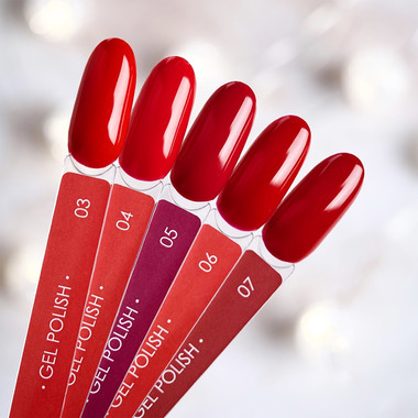 Gel polish DARK New collection 005 raspberry red 10 ml - Фото №4