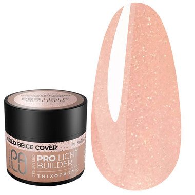 PALU PRO LIGHT BUILDER GEL GOLD BEIGE COVER 45 ml - Фото №1