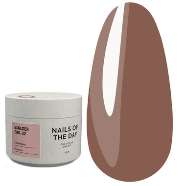 Nailsoftheday Aufbaugel 22 Dunkelbraun 30ml - Фото №1