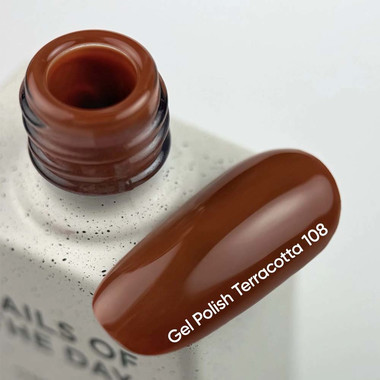 Gel-Nagellack NAILSOFTHEDAY 108 Terracotta 10 ml - Фото №3