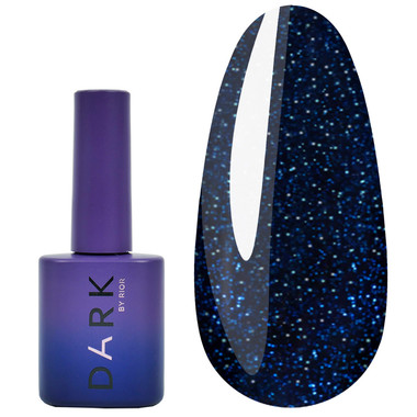 Gel-Nagellack DARK 173 Kobalt mit Glitzer 10 ml - Фото №1
