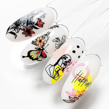 Stamping-Nagellack DARK 05 Gelb 10ml - Фото №4