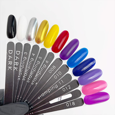 Stamping-Nagellack Dark 10 Blau 10 ml - Фото №4