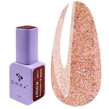 Gel polish DNKa 1000 & 1 NIGHTS 0157 bronze-gold 12 ml - Фото №1
