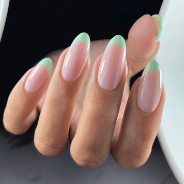 Almond Color French Manicure