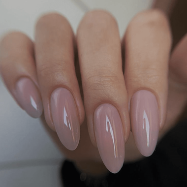 Nude Almond Manicure