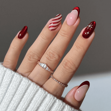 Oval Manicure (New Year / Holiday)