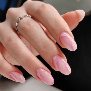 Oval Manicure (with Lines)
