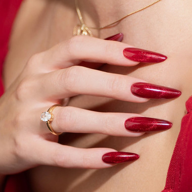 Гель-лак MAKEAR Cat Eye C19 красный 8 мл - Фото №3