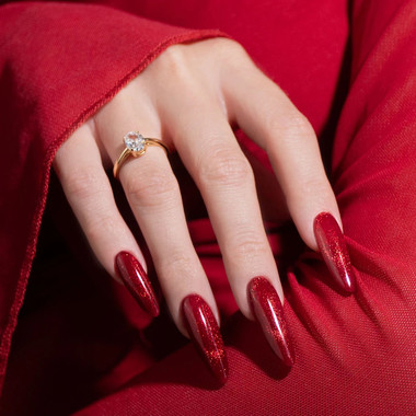 Гель-лак MAKEAR Cat Eye C19 красный 8 мл - Фото №4