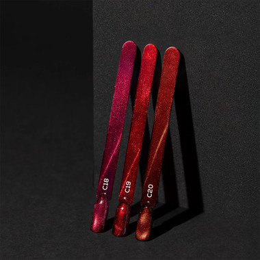 Гель-лак MAKEAR Cat Eye C19 красный 8 мл - Фото №5