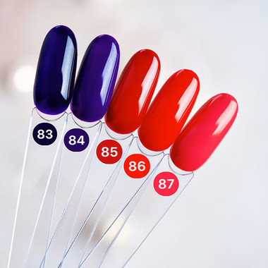 Gel-Nagellack DARK Neue Kollektion 085 Scharlachrot 10 ml - Фото №4