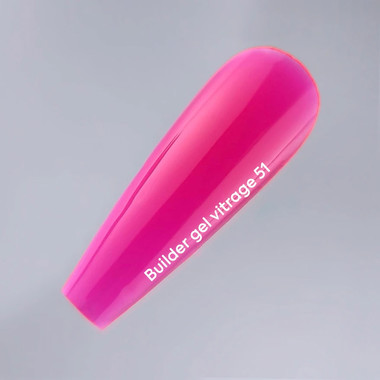 Гель для наращивания NAILSOFTHEDAY Builder gel 051 Vitrage розовый 15 мл - Фото №5