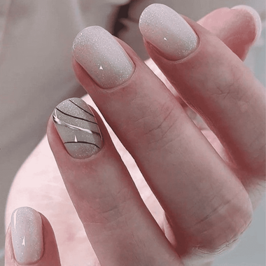 Fast Nails (striped design)