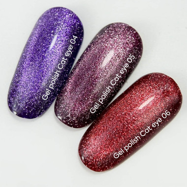 Gel-Nagellack NAILSOFTHEDAY Cat Eye Gel Polish 04 Intensivviolett 6 ml - Фото №4