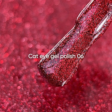 Gel-Nagellack NAILSOFTHEDAY Cat Eye Gel Polish 06 Rot 6 ml - Фото №2