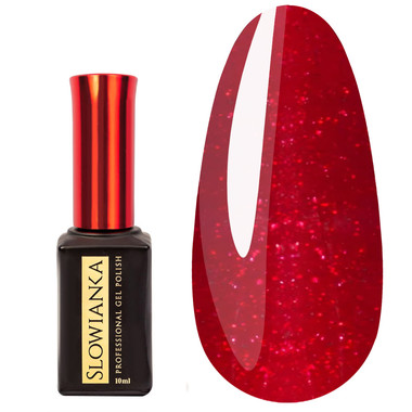 Gel-Nagellack Slowianka 590 Red Pulse 10 g - Фото №1
