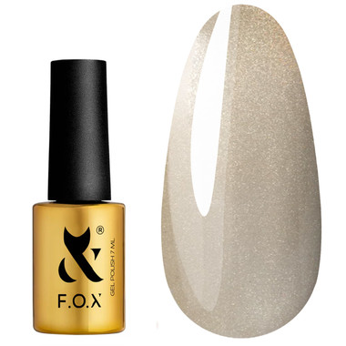Gel polish F.O.X Cat Eye 001 milky beige 7 ml - Фото №1