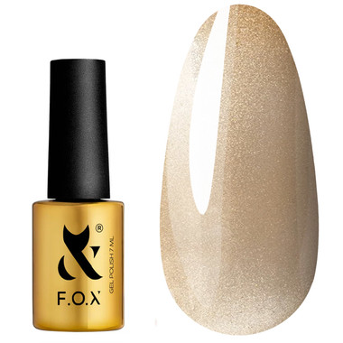 Гель-лак F.O.X Cat Eye 002 медово-золотистый 7 мл - Фото №1
