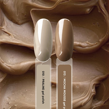 Gel-Nagellack NAILSOFTHEDAY 013 Mocha Mousse Warmes Karamellbeige, 10 ml - Фото №3