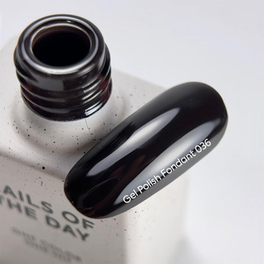Gel polish NAILSOFTHEDAY 036 Fondant very dark brown 10 ml - Фото №3