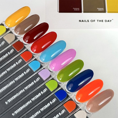 Nagellack-Gel NAILSOFTHEDAY Let's Special Pantone 2025/8 Burgunderrot 10 ml - Фото №5