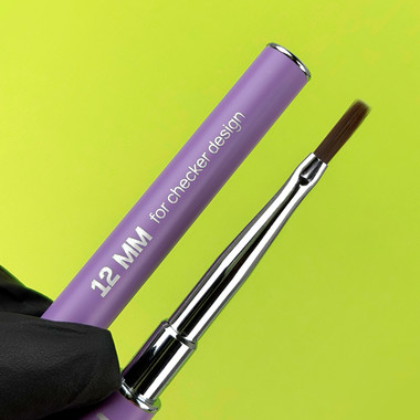 Двухсторонняя кисть для маникюра TUFI profi омбре/широкие линии (0327448) - Фото №6