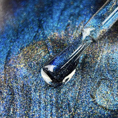 Gel polish LUNA Color Cat Eye 266 blue, gold 8 ml (047-5419-1566) - Фото №2