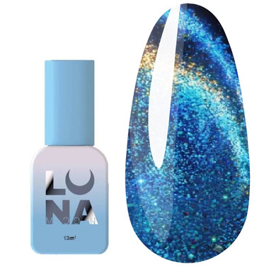 Gel polish LUNA Color Cat Eye 266 blue, gold 8 ml (047-5419-1566) - Фото №1