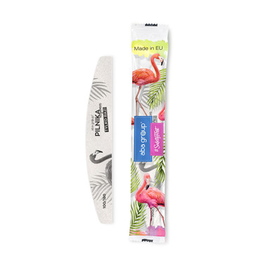 Пилочка для ногтей безопасный пакет Aba Group Полумесяц 100/180 STANDARD - #PILNIKA UŻYWAM TYLKO RAZ - Фото №3