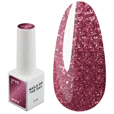 Gel-Nagellack NAILSOFTHEDAY Cat Eye Gel Polish 11 Kirschrot 6 ml - Фото №1
