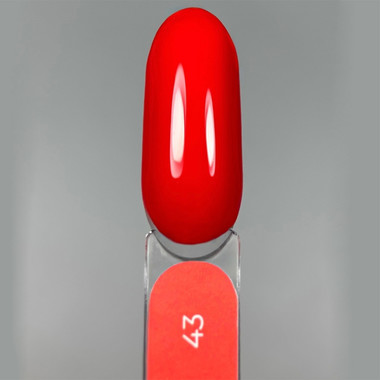 Гель-лак Touch Gel Polish 43 ярко-красный 9 мл - Фото №4