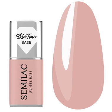 Semilac Skin Tone Cover Base Hellbeige 7 ml - Фото №1