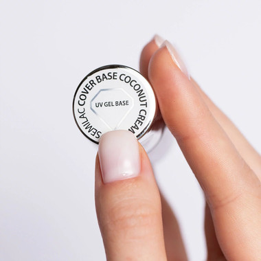 Semilac Skin Tone Cover Base Coconut Cream 7 ml - Фото №2