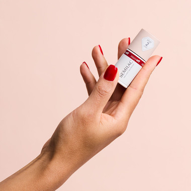 Лак для ногтей Semilac EASY OFF LED LIGHT L18 The Red Core 7 мл - Фото №2