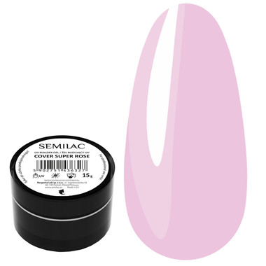 Гель для наращивания Semilac Builder Gel Cover Super Rose 15 г - Фото №1