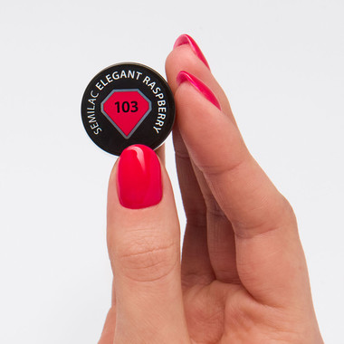 Gel-Nagellack Semilac 103 Elegant Raspberry  7ml - Фото №2